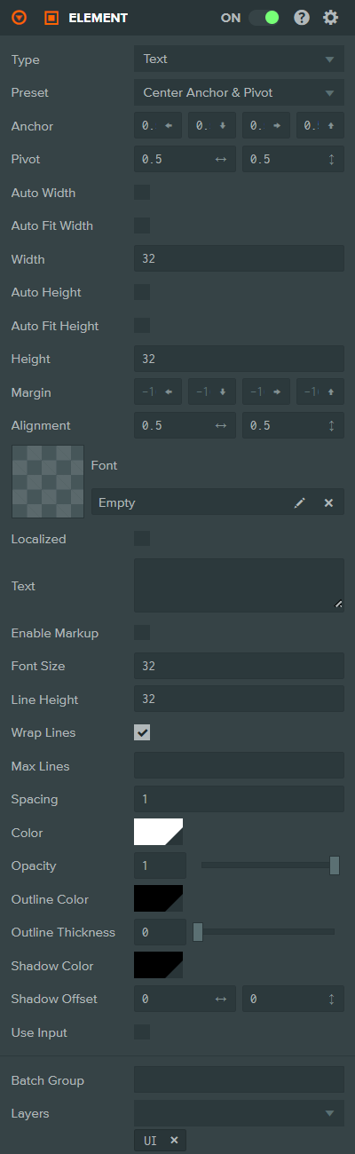 Text Element